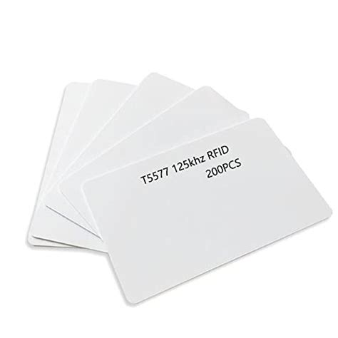 blank white plastic smart pvc chip card|Meikuler T5577 Writable Rewrite ID Smart Card 125khz Blank .